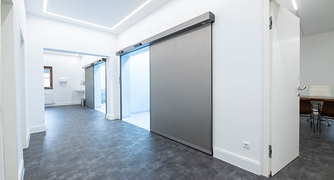 MED Zentrum 1 Schloss Puchenau, Eingriffsraum - Gang EG, Ambulantes Operationszentrum Linz, Puchenau. Ambulantes Ärztezentrum