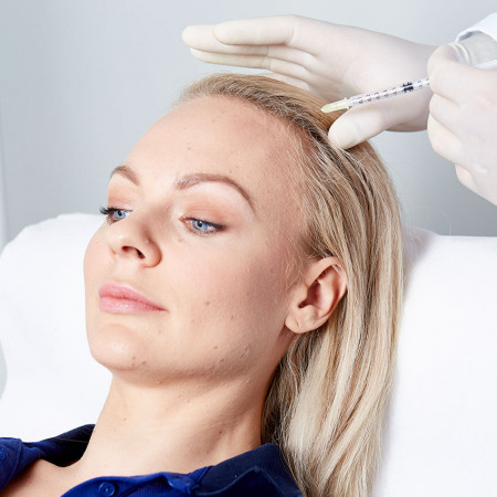 Mesotherapie Haare in Linz, Mesotherapie bei Haarausfall, Microneedling zur Behandlung bei Haarausfall, Mesoserum Hair von Pluryal mesoline®, Mesotherapie im MED Zentrum 1